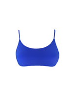 Royal blue cute adjustable bikini bralette top recycled
