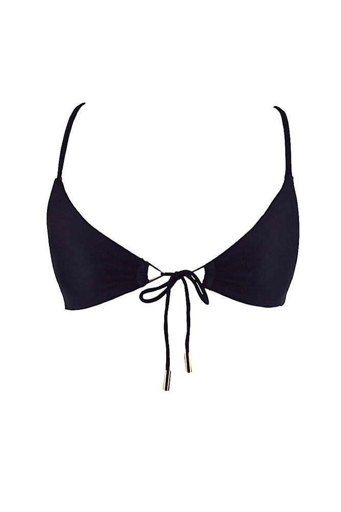 Black Sustainable Comfortable Luxury Bikini Top