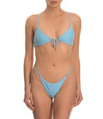 Baby Blue sustainable adjustable bikini bottom all body types