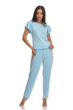 Baby Blue soft comfortable modal women pajama set pyjama