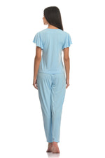 Baby Blue soft comfortable modal women pajama set pyjama